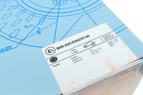 Задний тормозной диск blue Print ADT343239