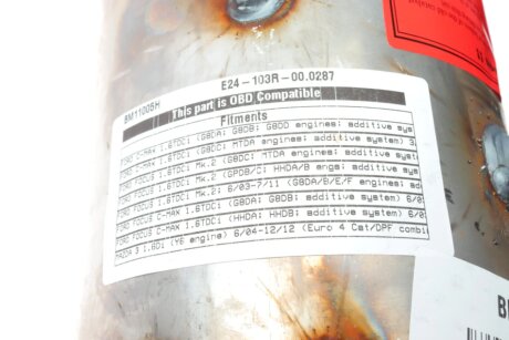 Сажевий фільтр bm catalysts BM11005H