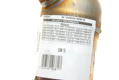 Каталізатор вихлопної системи bm catalysts BM80324H