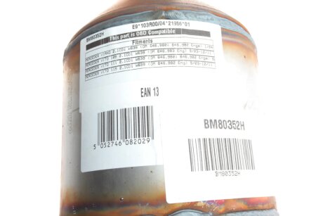 Каталізатор вихлопної системи bm catalysts BM80352H