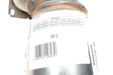 Каталізатор вихлопної системи bm catalysts BM80447H