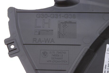 Сполер переднього підкрилка лівий bmw 51757340743