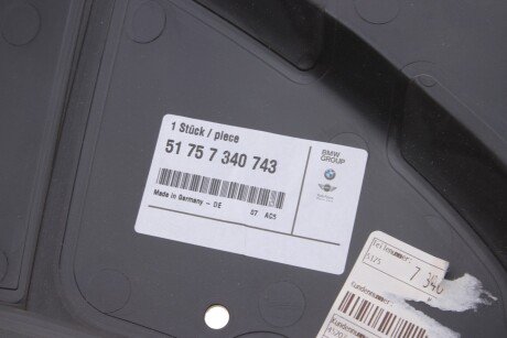 Сполер переднього підкрилка лівий bmw 51757340743