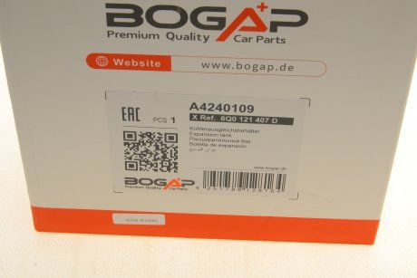 Бачок розширювальний охолоджуючої рідини bogap A4240109