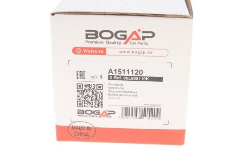 Катушка (модуль) зажигания bogap A1511120