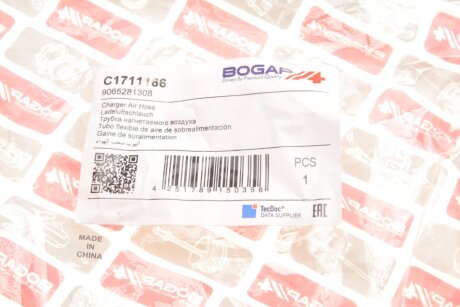 Патрубок інтеркулера (турбіни) bogap C1711166