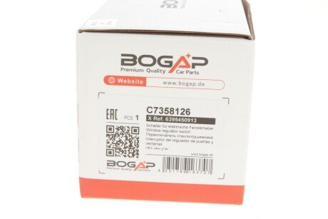 Перемикач склопідйомника bogap C7358126