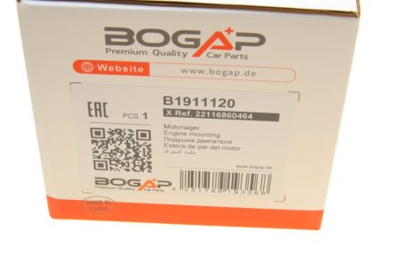 Подушка (опора) двигателя bogap B1911120