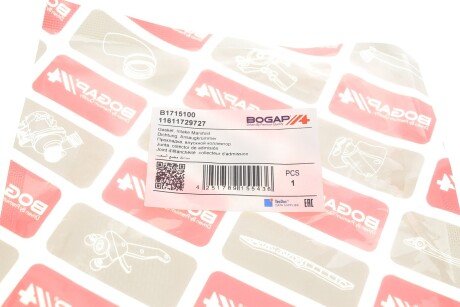 Прокладка впускного коллектора bogap B1715100