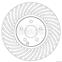 Гальмiвнi диски BORG & BECK BBD5811S