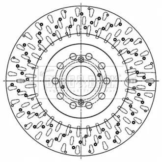 Гальмiвнi диски BORG & BECK BBD6184S