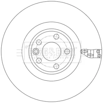 Гальмiвнi диски BORG & BECK BBD6221S
