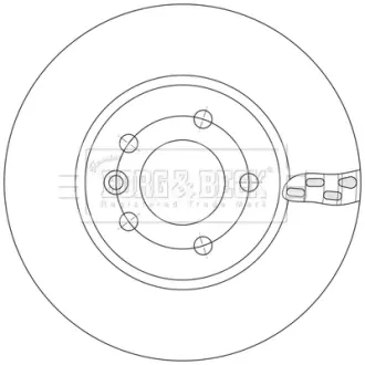 Гальмiвнi диски переднi BORG & BECK BBD6254S