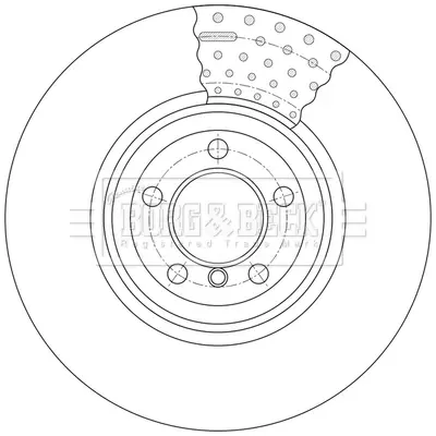 Гальмiвнi диски BORG & BECK BBD7013S