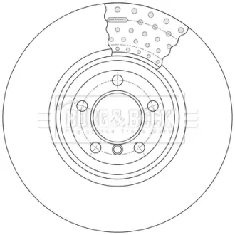 Гальмiвнi диски BORG & BECK BBD7013S