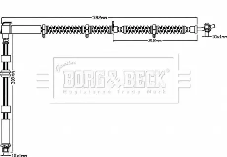 Гальмівний шланг BORG & BECK BBH8017