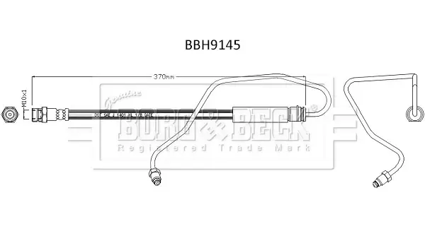 Тормозной шланг BORG & BECK BBH9145