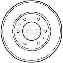 Гальмiвнi барабани borg & beck BBR7226