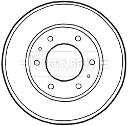 Гальмiвнi барабани BORG & BECK BBR7226