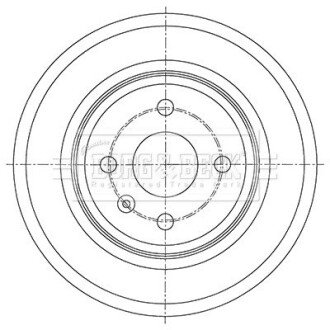 Гальмiвнi барабани borg & beck BBR7264