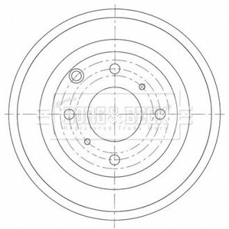 Гальмiвнi барабани borg & beck BBR7266