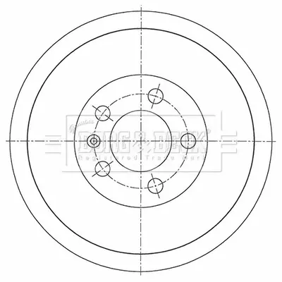 Гальмiвнi барабани BORG & BECK BBR7278
