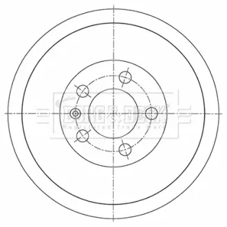 Гальмiвнi барабани BORG & BECK BBR7278