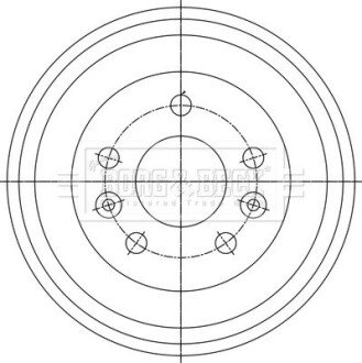 Гальмiвнi барабани borg & beck BBR7282