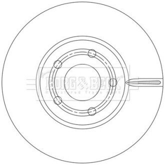 Гальмiвнi диски BF borg & beck BBD5550