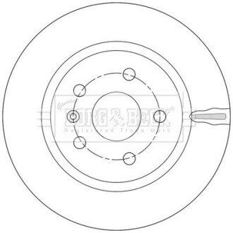 Гальмiвнi диски BF borg & beck BBD5552