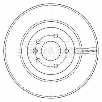 Гальмiвнi диски BF borg & beck BBD6191S