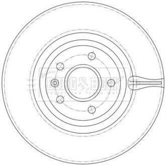 Гальмiвнi диски BF borg & beck BBD6223S