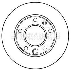 Гальмiвнi диски borg & beck BBD5134