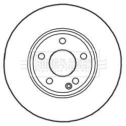 Гальмiвнi диски borg & beck BBD5268