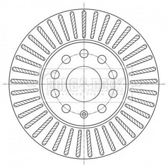 Гальмiвнi диски borg & beck BBD5393