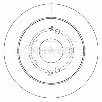 Гальмiвнi диски borg & beck BBD5452