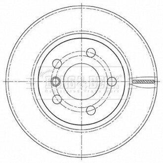 Гальмiвнi диски borg & beck BBD5494