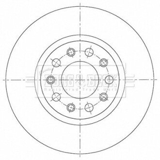 Гальмiвнi диски borg & beck BBD5523