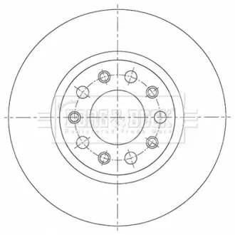 Гальмiвнi диски BORG & BECK BBD5523