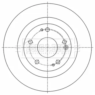 Гальмiвнi диски BORG & BECK BBD5529
