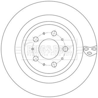 Гальмiвнi диски borg & beck BBD5605