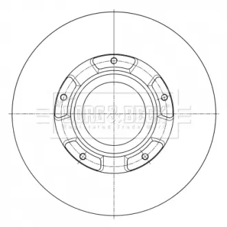 Гальмiвнi диски BORG & BECK BBD6073S