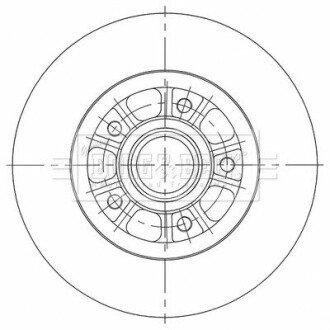 Гальмiвнi диски з пiдшипниками borg & beck BBD6117S