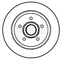 Гальмiвнi диски з пiдшипником borg & beck BBD5840S