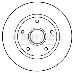 Гальмiвнi диски з пiдшипником borg & beck BBD5966S
