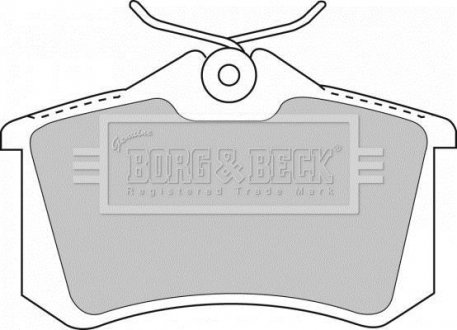 Тормозні (гальмівні) колодки borg & beck BBP1512