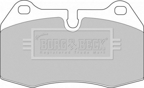Тормозные колодки borg & beck BBP1596