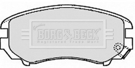 Тормозні (гальмівні) колодки borg & beck BBP1884