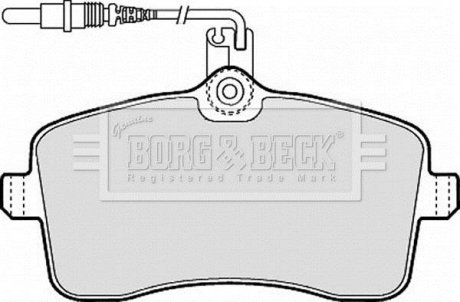 Тормозні (гальмівні) колодки borg & beck BBP1897
