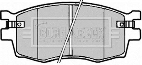 Тормозные колодки borg & beck BBP1923